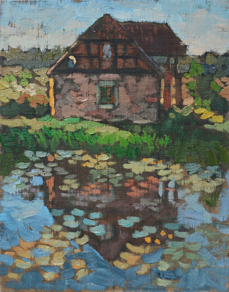 Evening Reflections painting by Elena Morozova