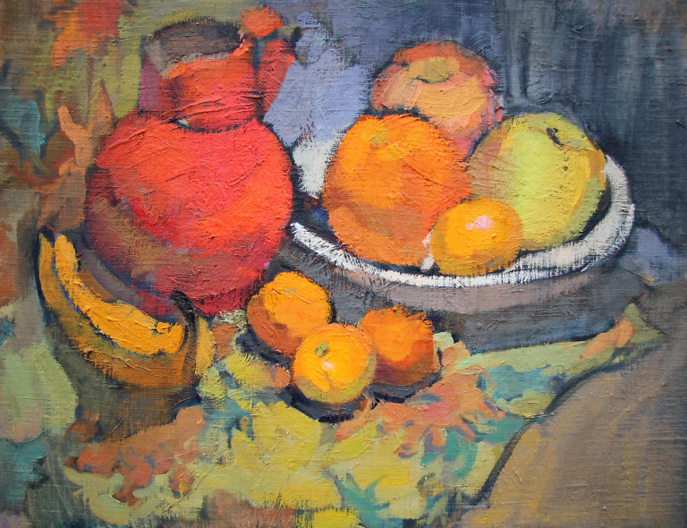 Still Life With a Red Pitcher painting by Elena Morozova