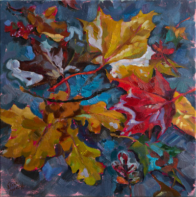 Autumn Leaves painting by Elena Morozova
