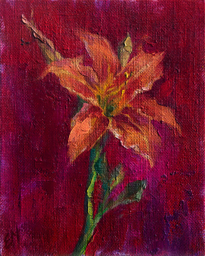 Enchanted Lily painting by Elena Morozova