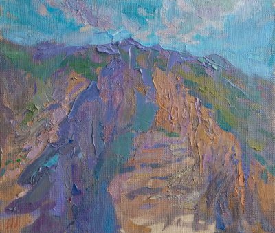 Misty Mountains painting by Elena Morozova