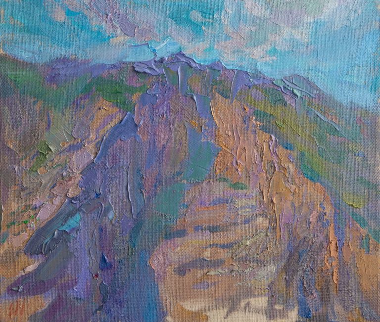 Misty Mountains painting by Elena Morozova