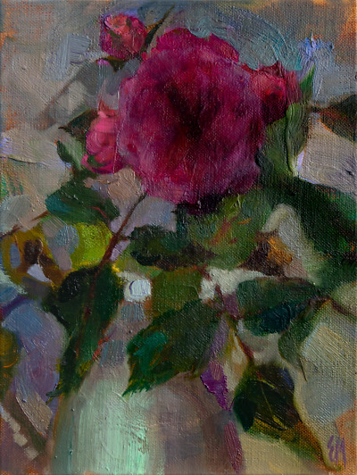 Rose From the Garden painting by Elena Morozova