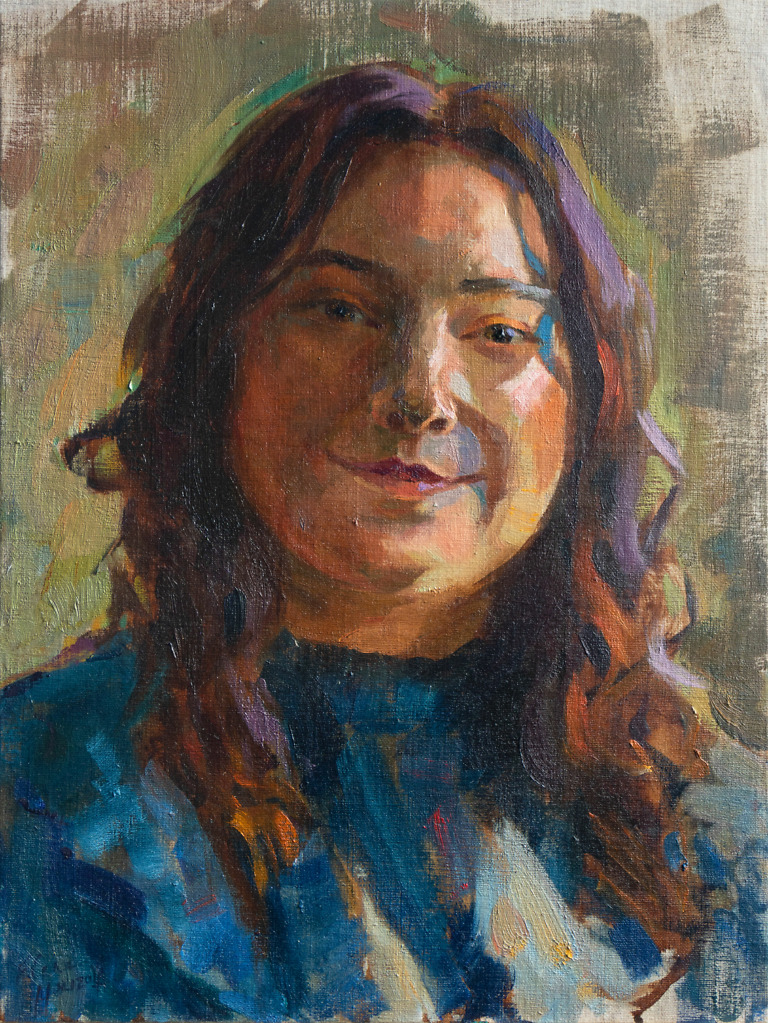 Vika painting by Elena Morozova