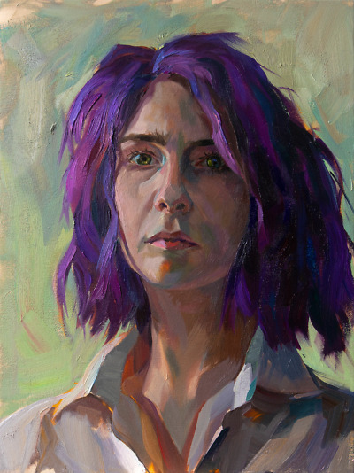 Self-Portrait painting by Elena Morozova