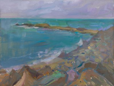 Rocks and Waves painting by Elena Morozova