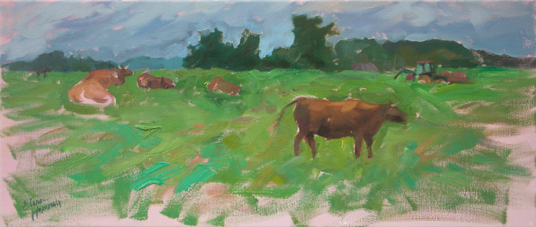 Rural Life painting by Elena Morozova