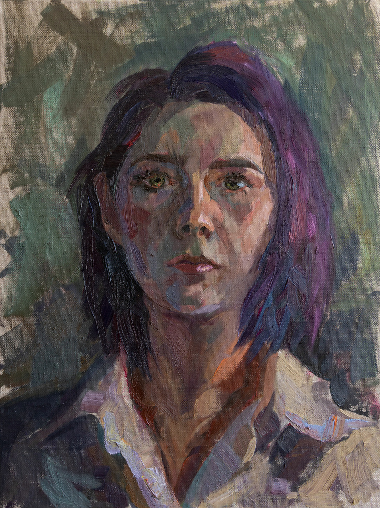 Self-Portrait #2 painting by Elena Morozova