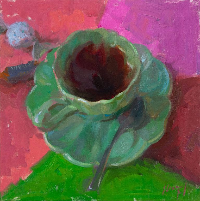 Tea Time painting by Elena Morozova