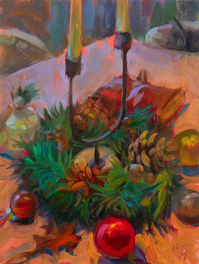 Mischief painting by Elena Morozova